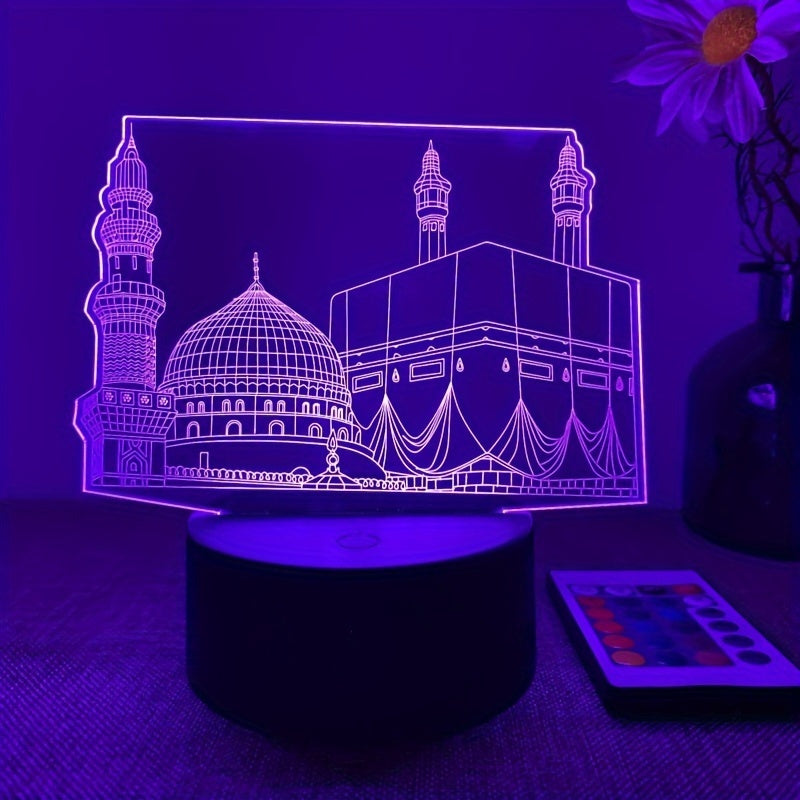 GlowSphere Lamp – 3D Night Light with Remote Control