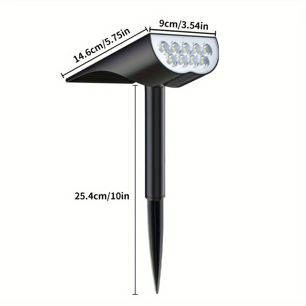 SolarGlow – 9 LED Trädgårdslampor för Utomhusbruk