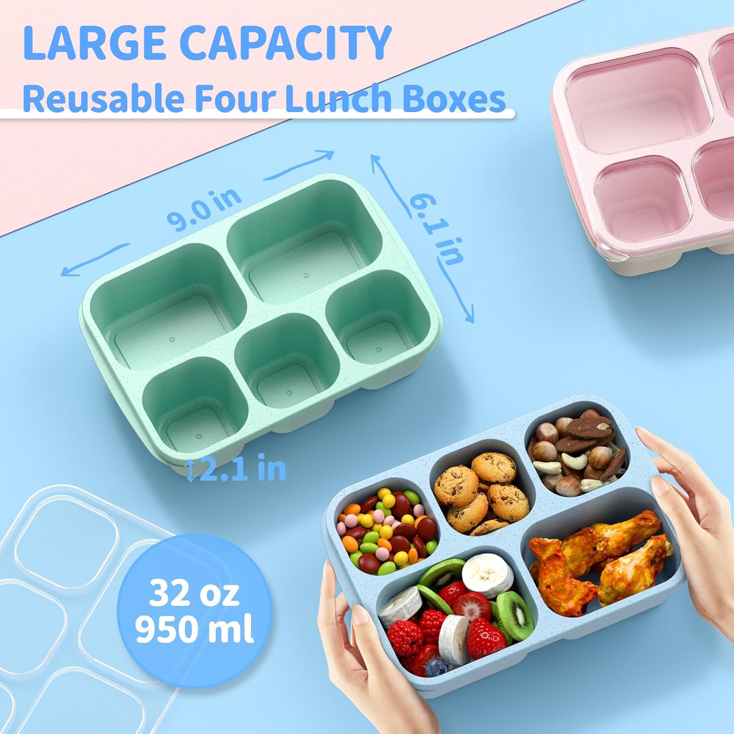 BentoBox - Stylish Meal Container Set 4-pieces