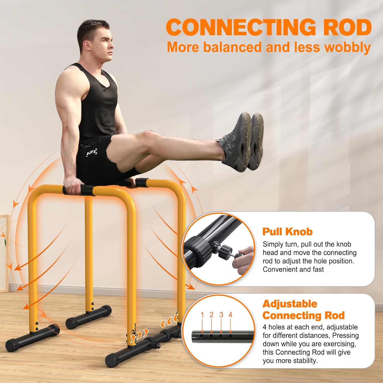 PowerDip - Stable Dip Station & Push-Up Stand