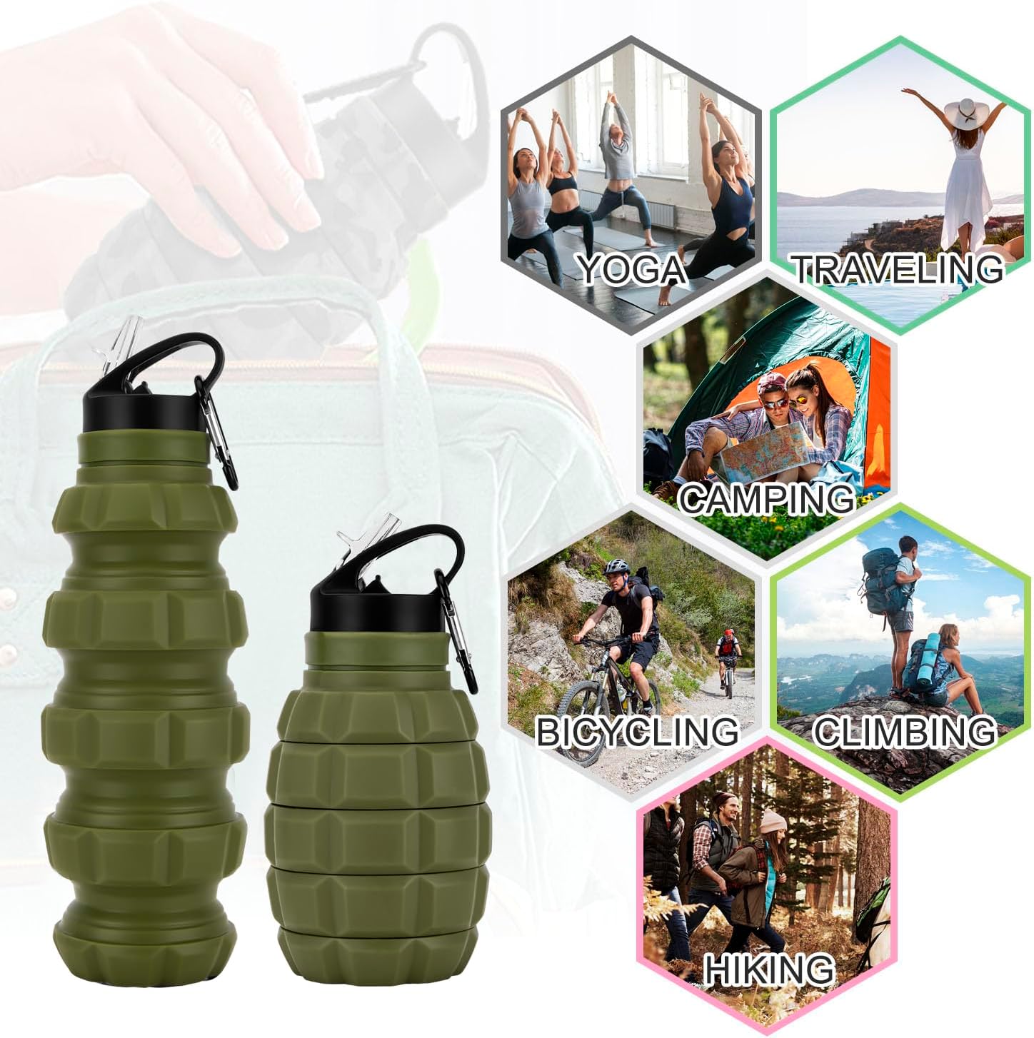 FlexiBottle - Sustainable Foldable Travel Cup 575 ML