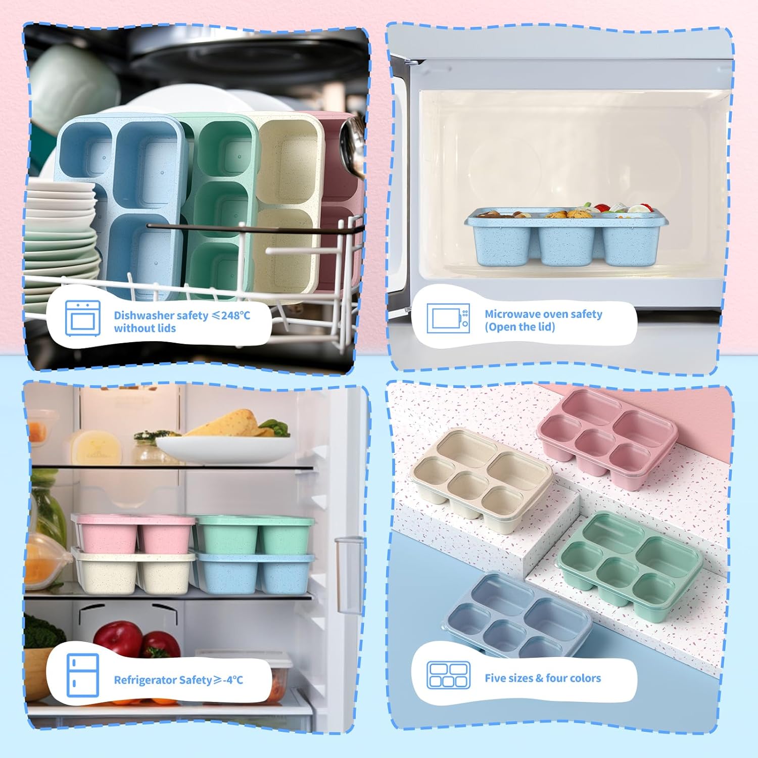 BentoBox - Stylish Meal Container Set 4-pieces
