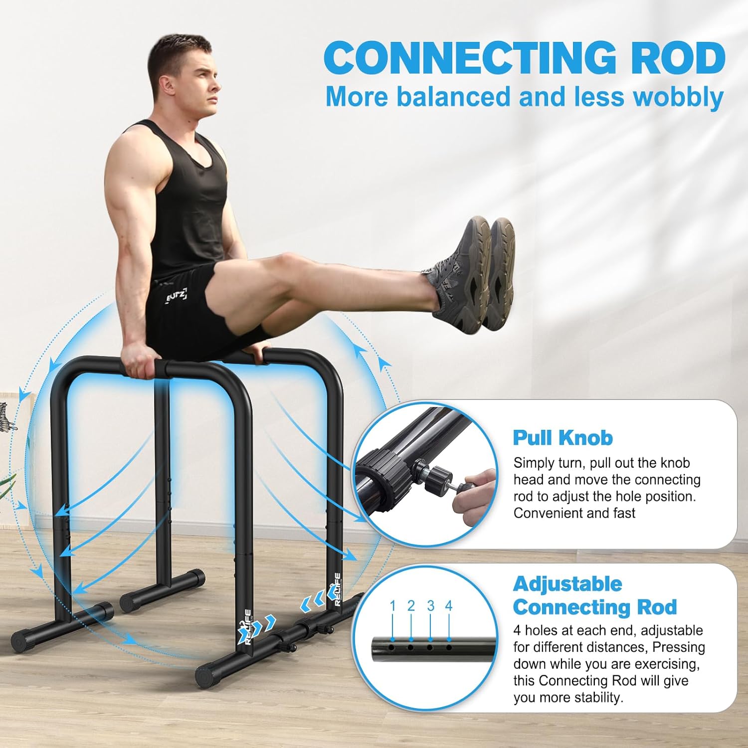 PowerDip - Stable Dip Station & Push-Up Stand