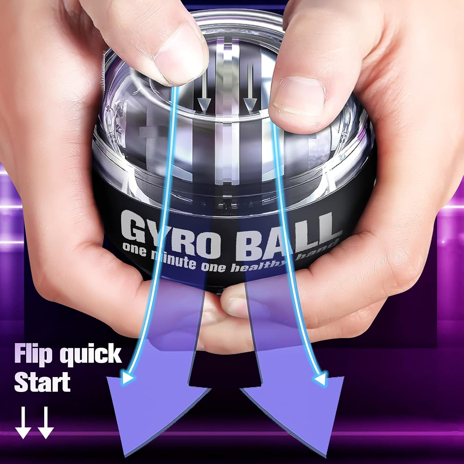 GyroPower - Self-Starting Pole Trainer for Forearms