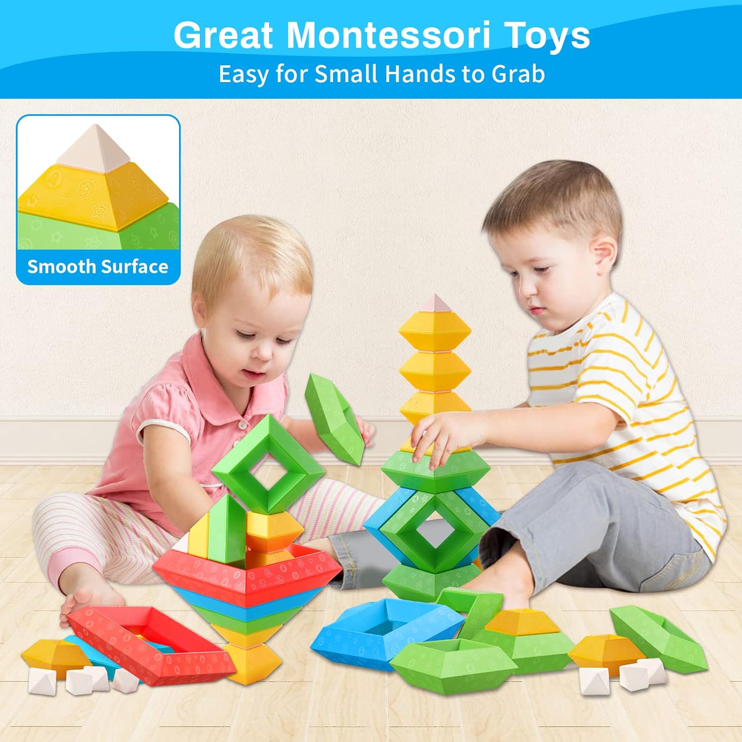 Multifunctional Montessori Blocks - Stimulates Creativity for Children
