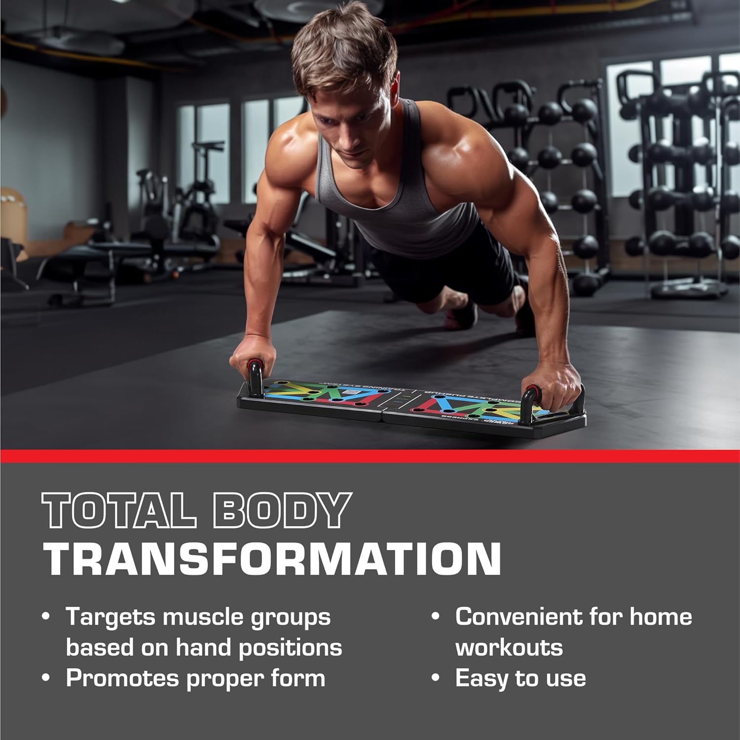 FlexiFit - Foldable Push-Up Training Table with Color Coding