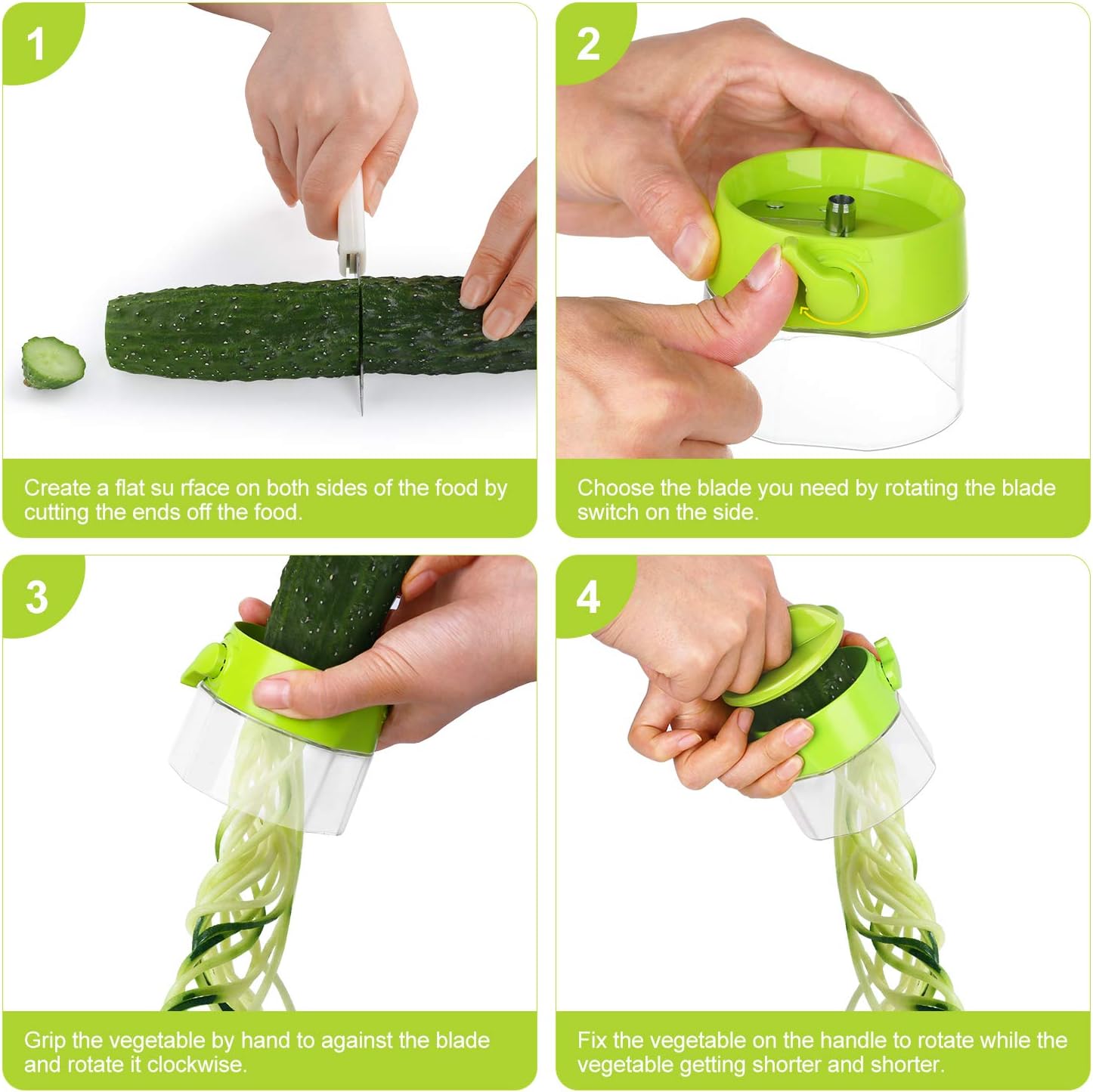 ZoodlePro - Multifunctional Vegetable Spiralizer