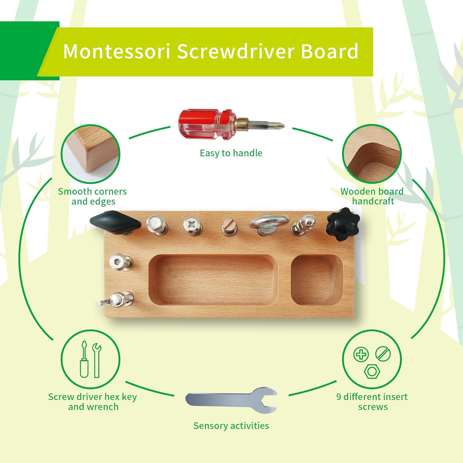 Busy Board Toy - Educational Montessori Playboard for Creative Children