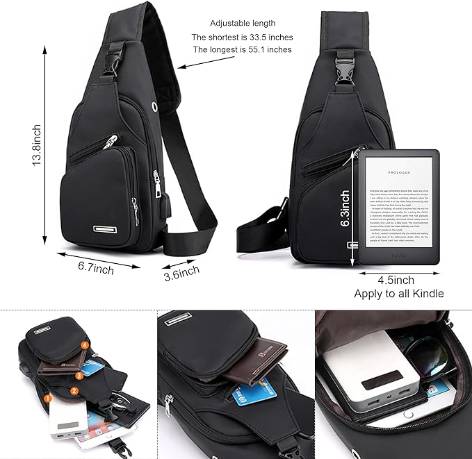 WaveSling - Stylish Water Resistant Crossbody Bag