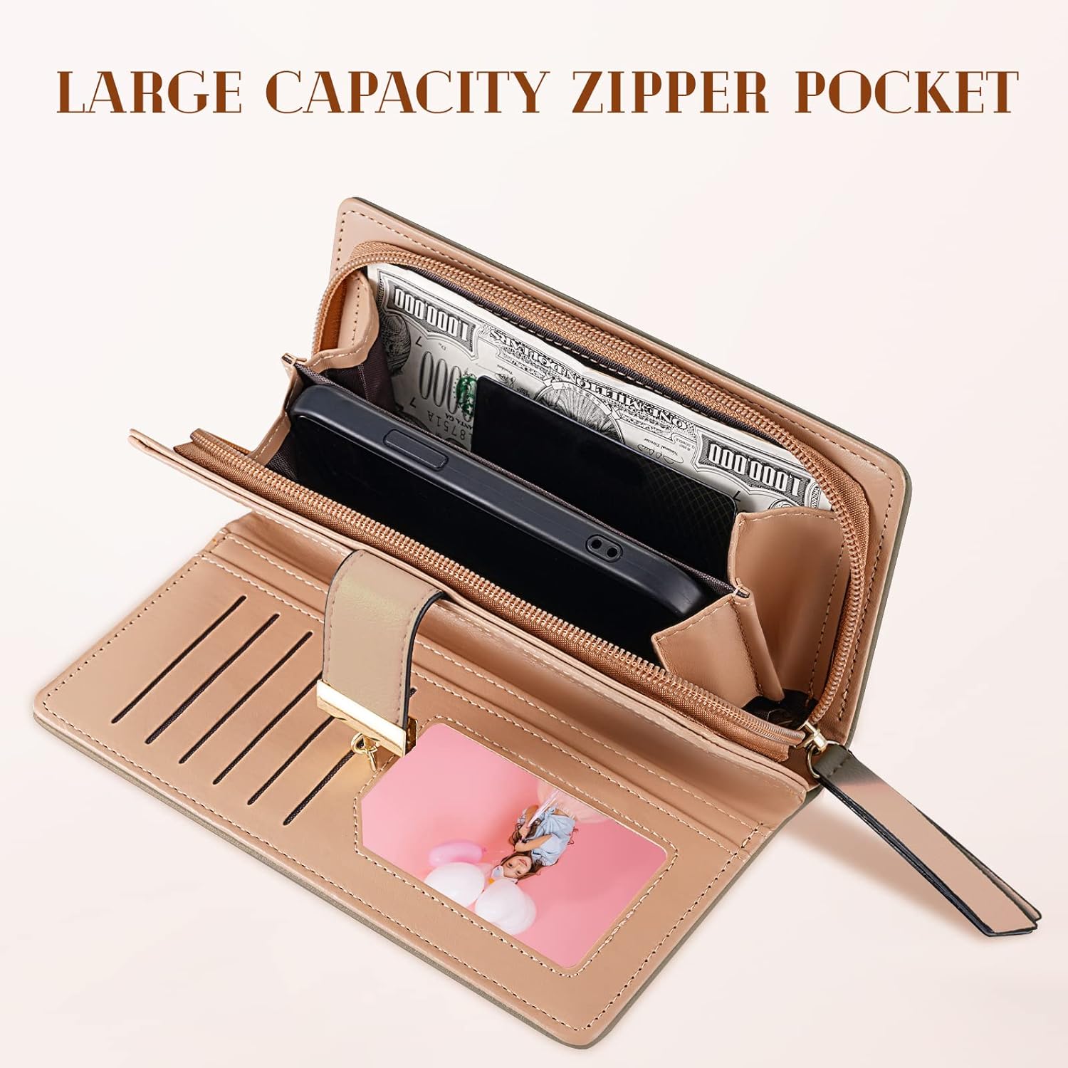 LeatherLeaf – Stylish Leather Wallet for Women