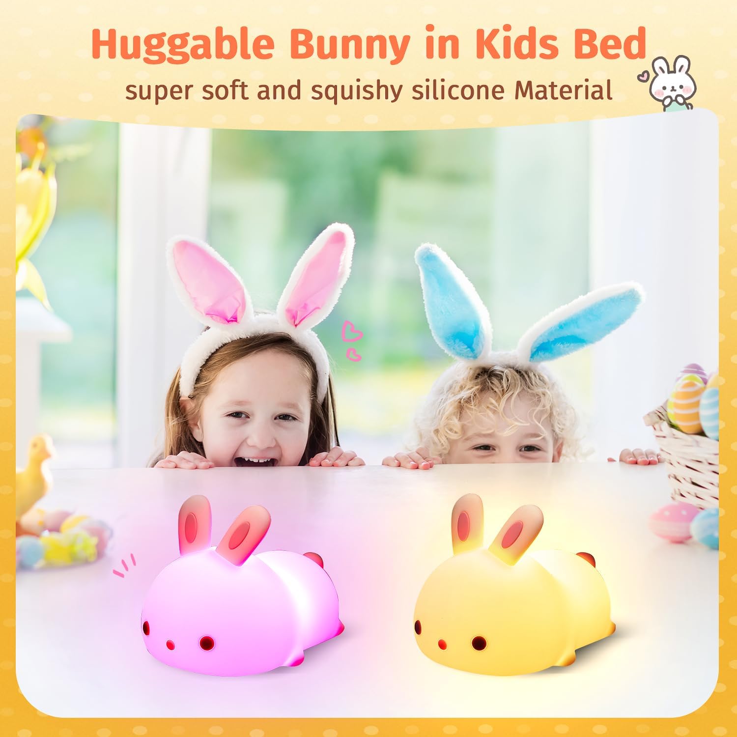 RabbitDream Night Light - Magical Rabbit with Color-Changing LED Light