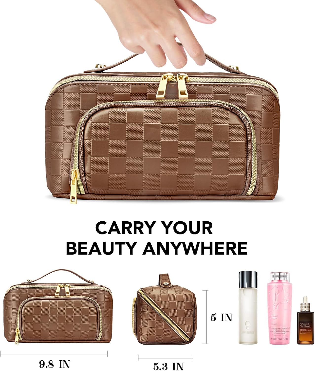 GlamBag - Waterproof makeup bag with large capacity