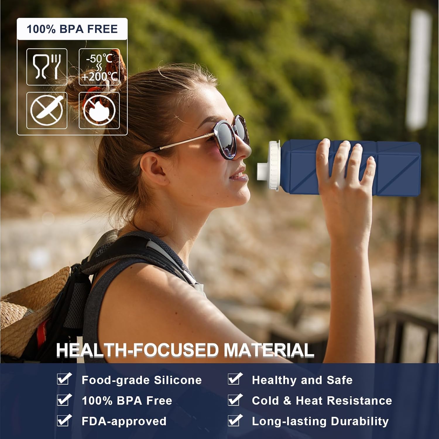 FlexiBottle – Compact Silicone Bottle 610 ml