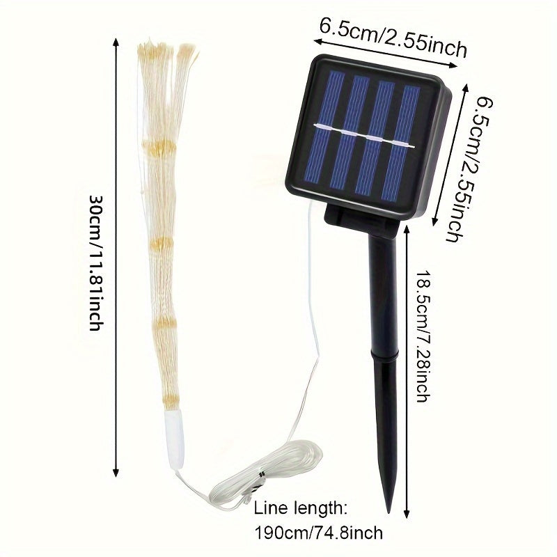 SolarGlow Ljus – Stilig Solenergi-LED Trädgårdslampa 90 LEDs