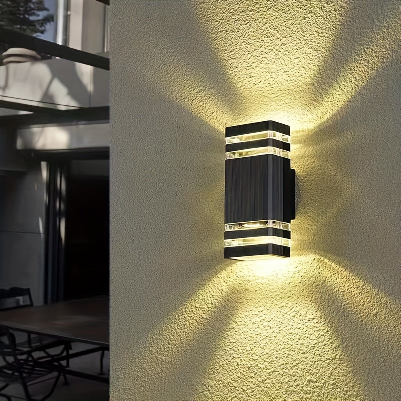 DualWall Lampa – Modern Dubbelkopps Utomhusvägglampa