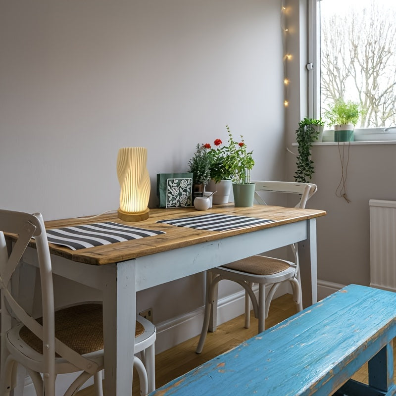 CozyLight – Dimbar LED Nattlampa med Trä