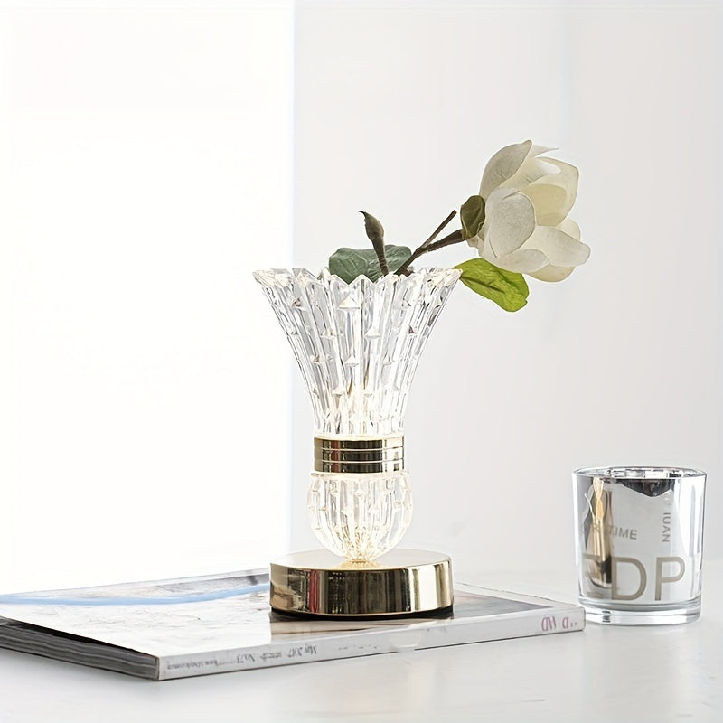 CrystalGlow Lamp – Luxurious LED Table Lamp in Crystal
