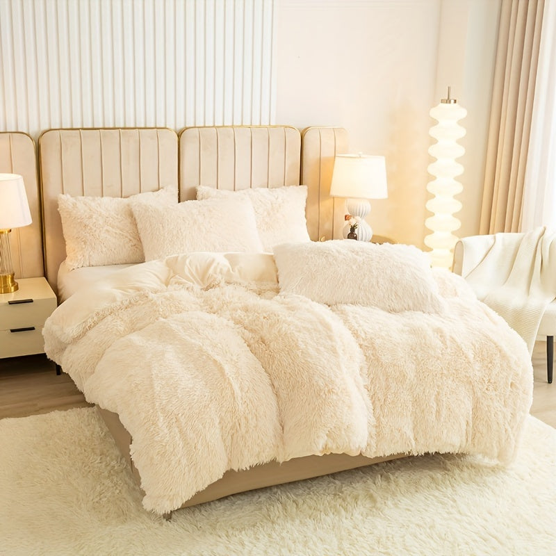 Ultra Plush Plush Bedding Set with Zipper - Luxury & Comfort
