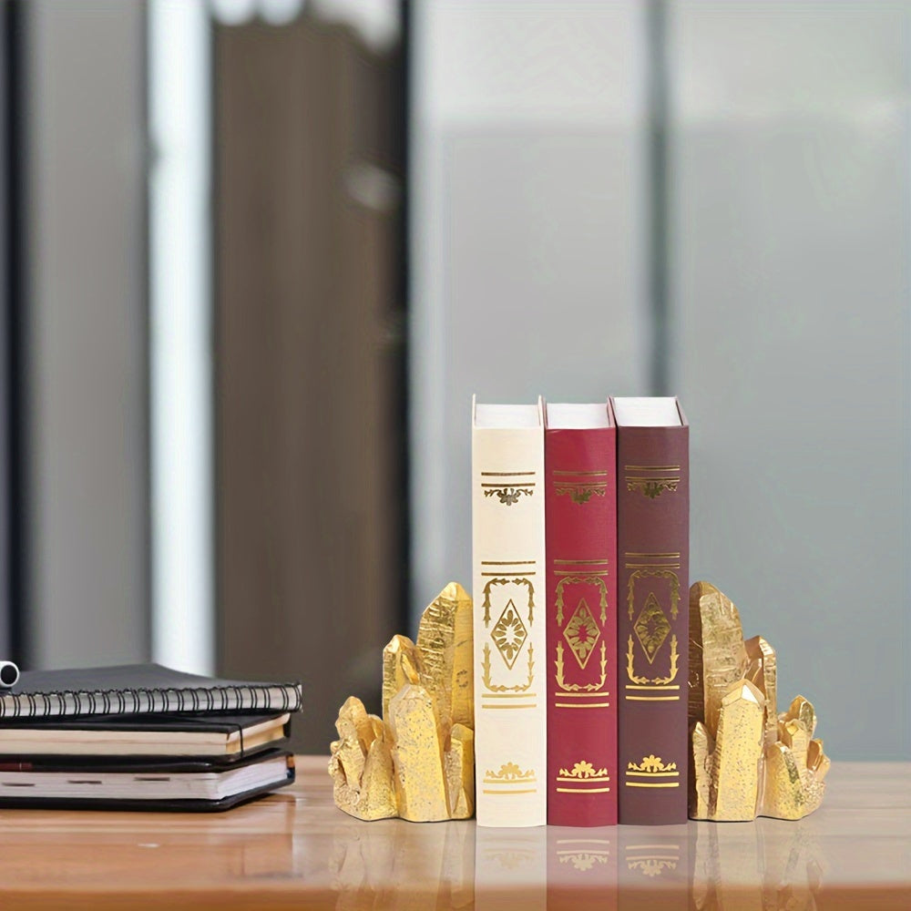 CrystalForm - Vintage Bookends with Crystal Design
