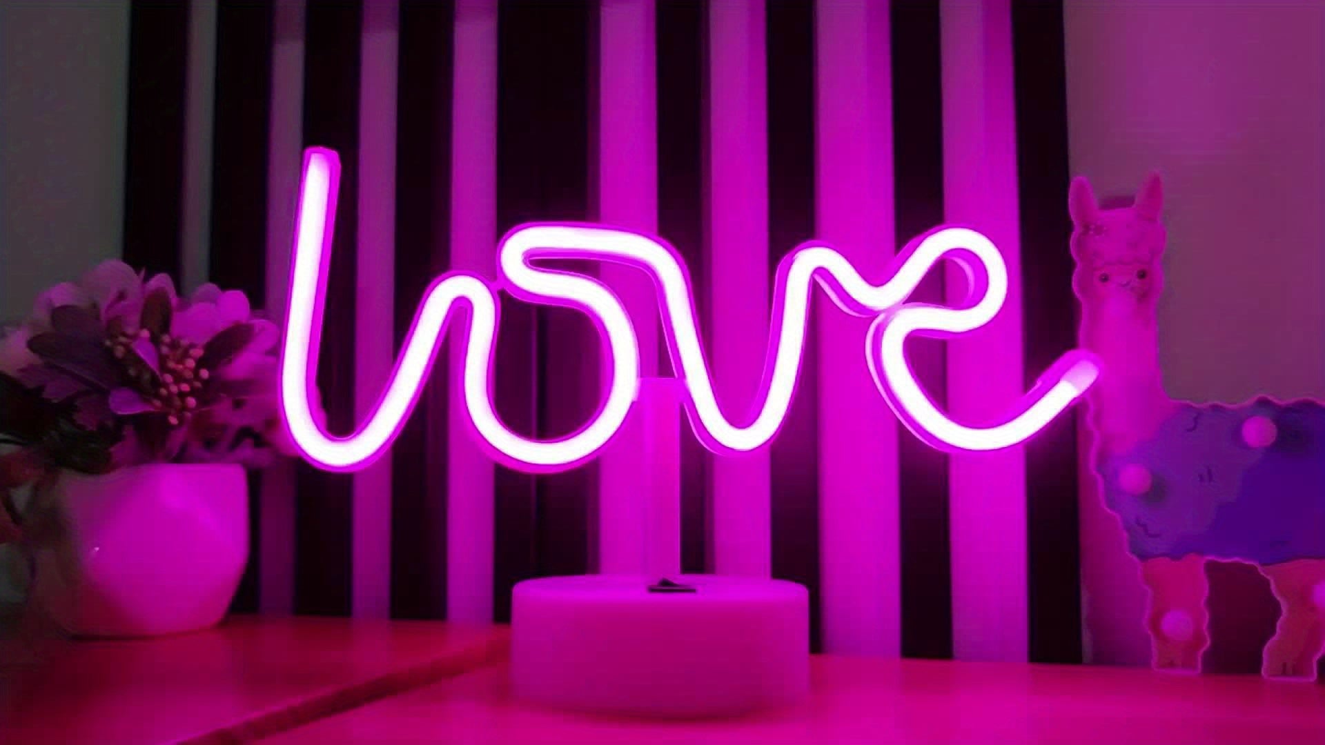 NeonLiefde Lamp – Illuminated Neon Table Lamp for Parties