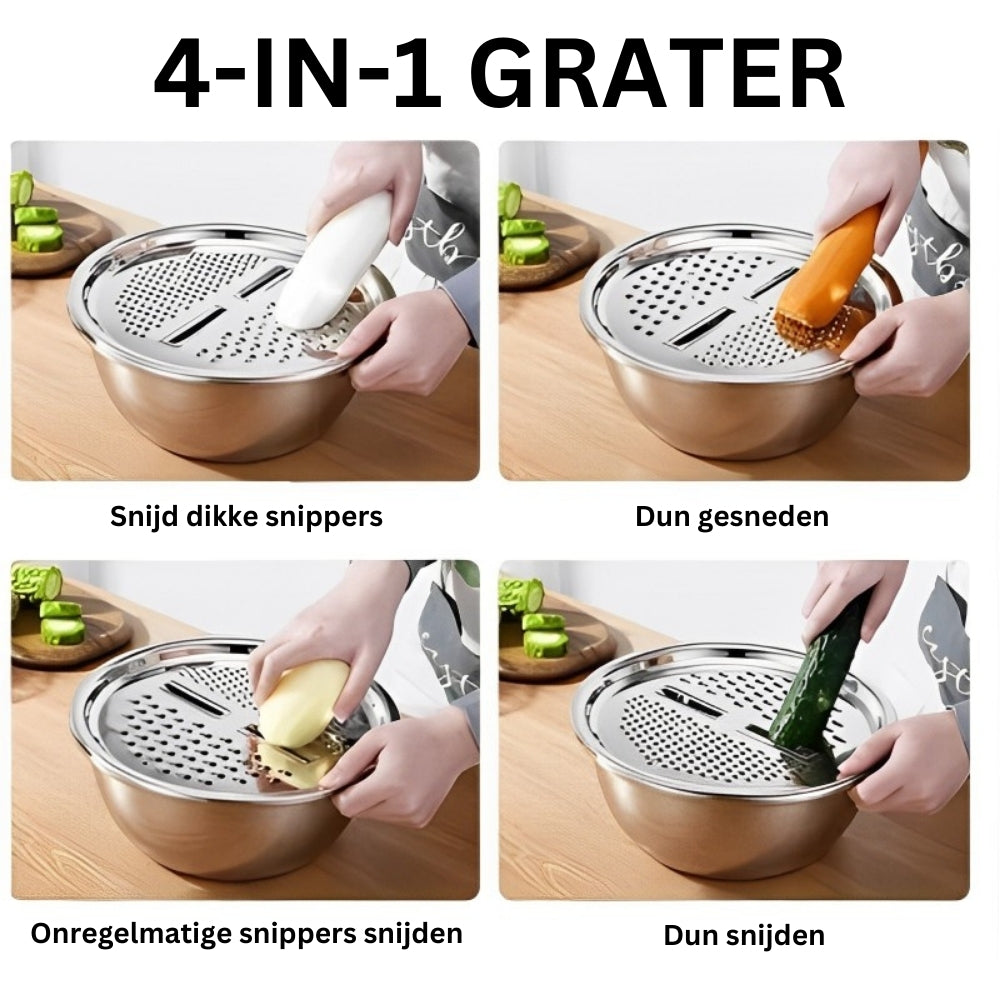 Master Chop - Stylish 3-in-1 Cutting Board in RVS