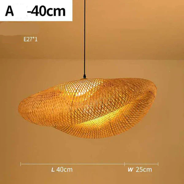 RayaLicht – Handmade Rattan Hanging Lamp for Your Interior