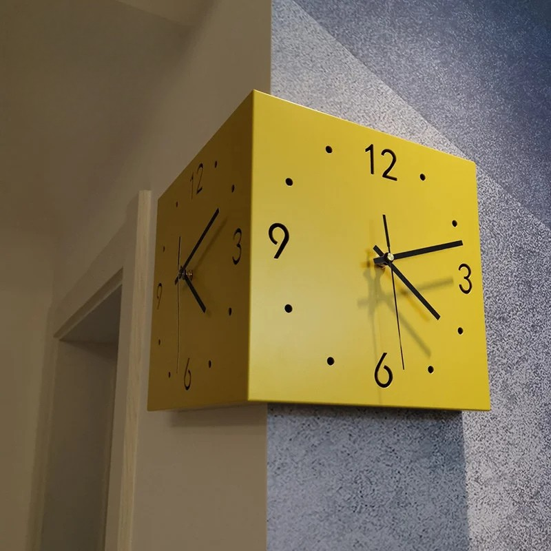 DualEdge Clock - Elegant Wall Clock with Silent Mechanism