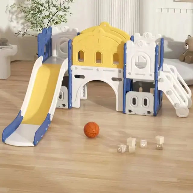 Mini Play Island with Multifunctional Swing and Slide Set