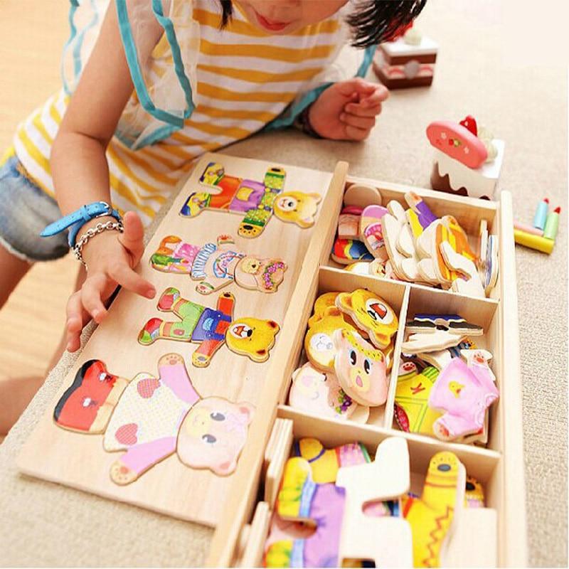 WoodCraft Puzzle - 100 Clothing Creations for Children