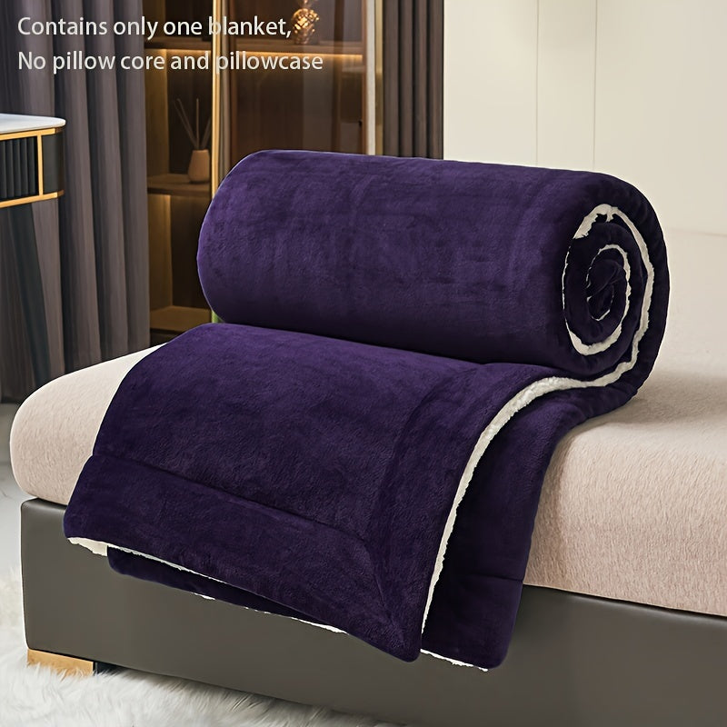 Luxe Comfort – Dark Purple Fleece Blanket by Melkfleece