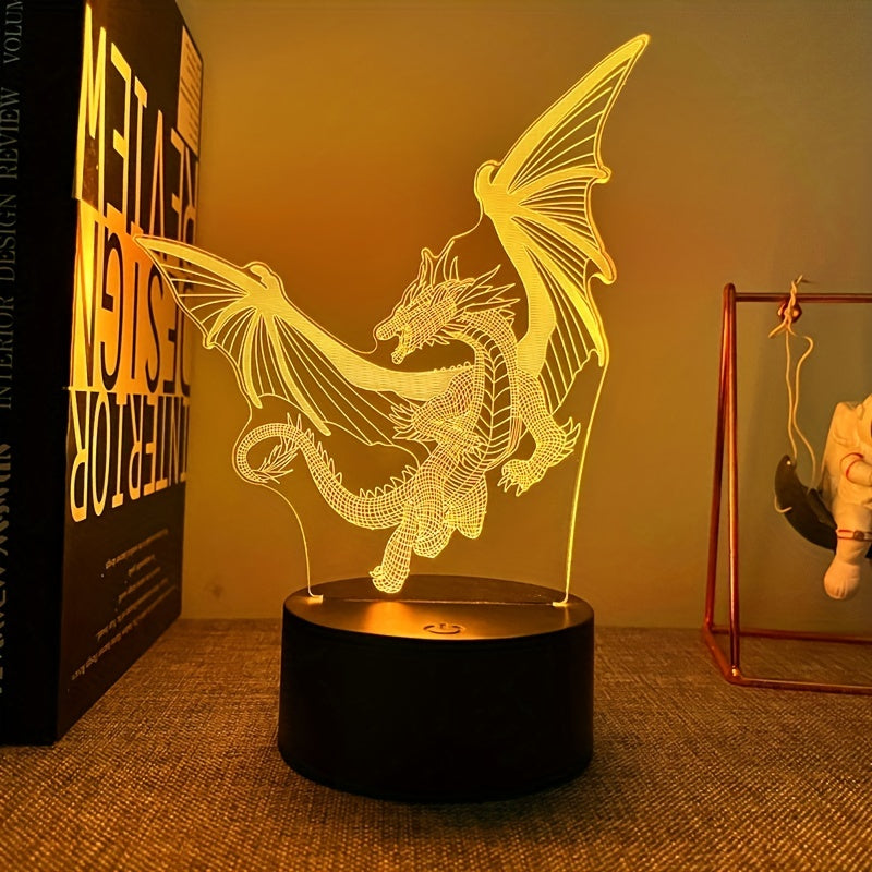 DinoGlow Lamp – 3D Night Lamp with RGB Light