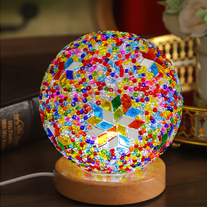 GlassArt Lamp – Adjustable LED Table Lamp with Colors