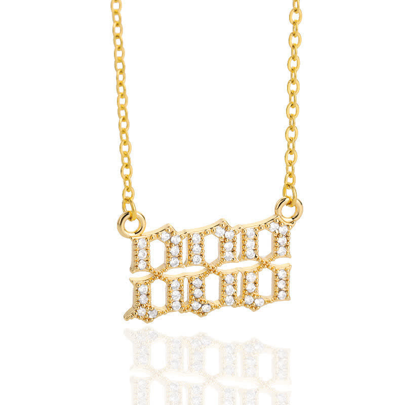 Seraphina Zirconia Angel Number Necklace - A Symbolism of Protection and Love