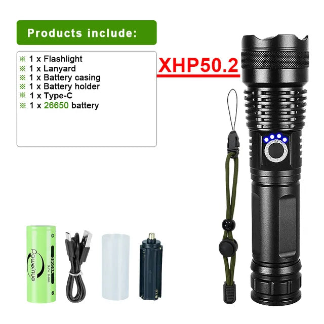 PowerBeam – Rechargeable LED Flashlight for Adventure