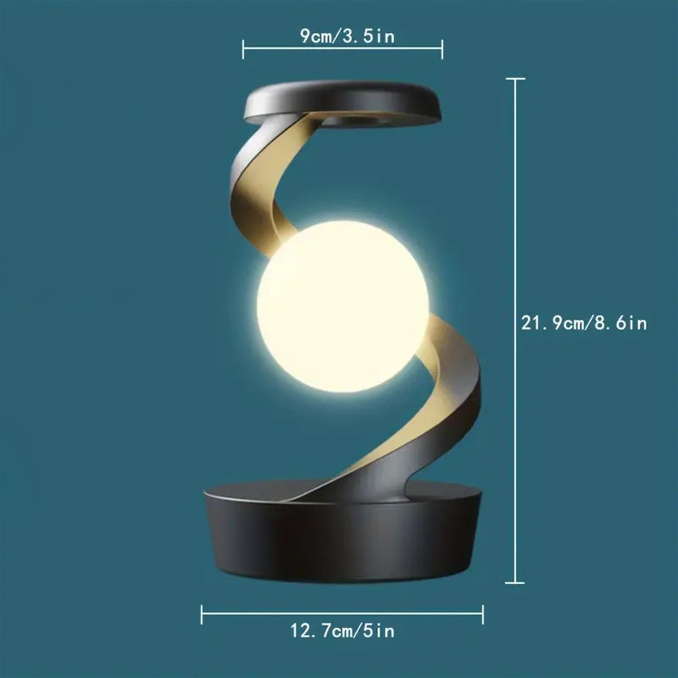 GestureGlow Lamp - RGB LED with Wireless Charging