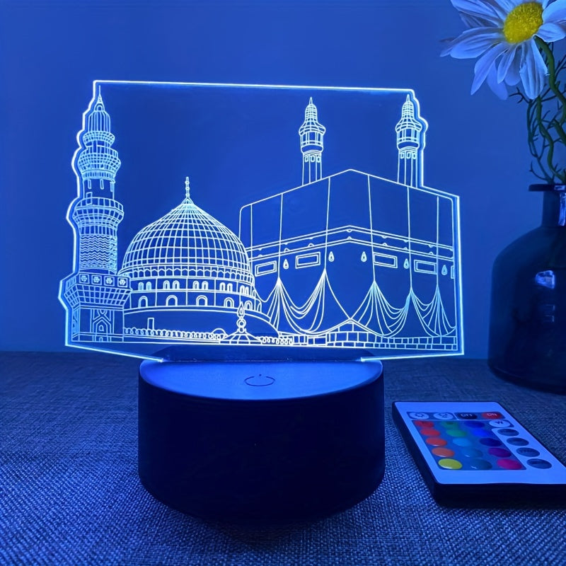 GlowSphere Lamp – 3D Night Light with Remote Control