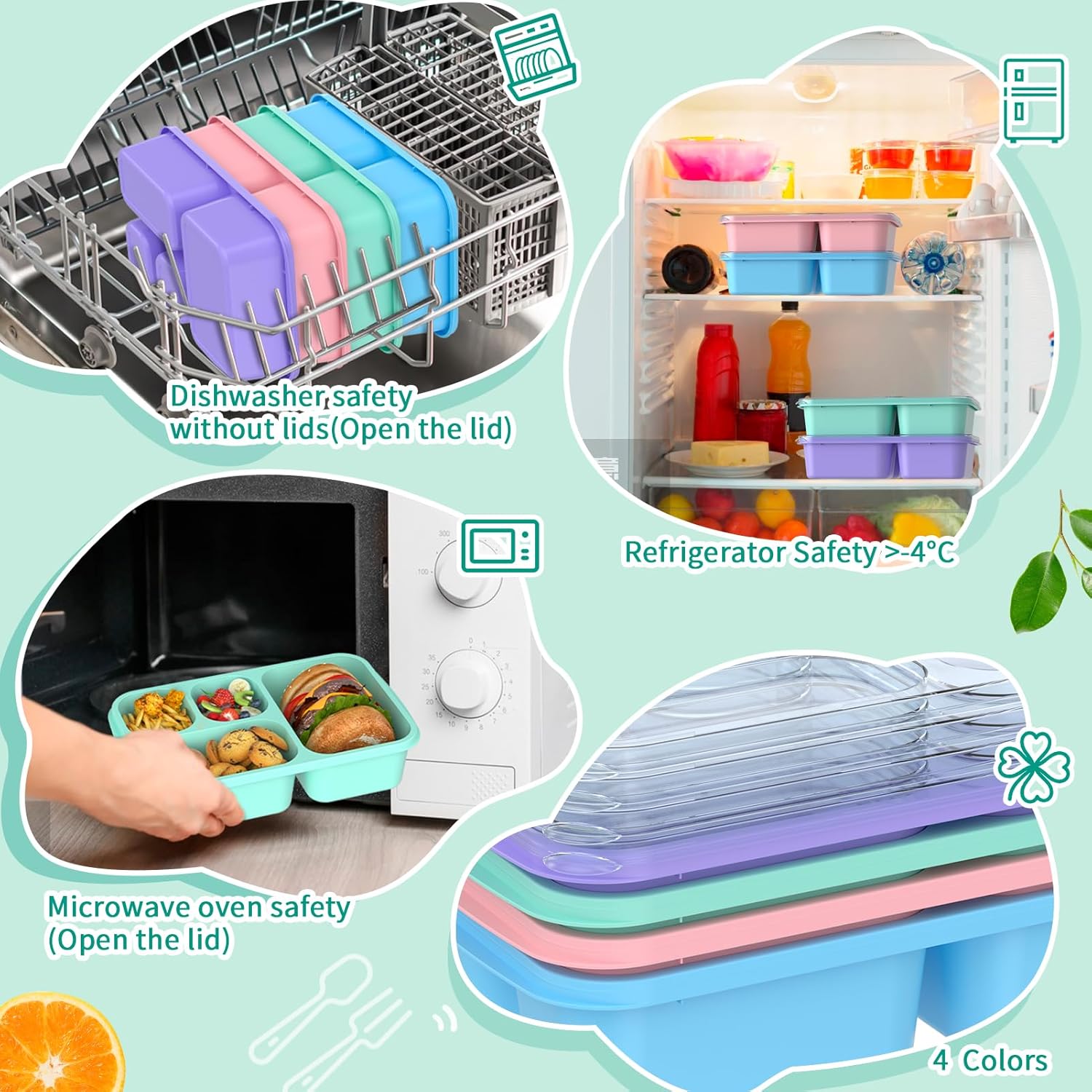 BentoBox - Stylish Meal Container Set 4-pieces