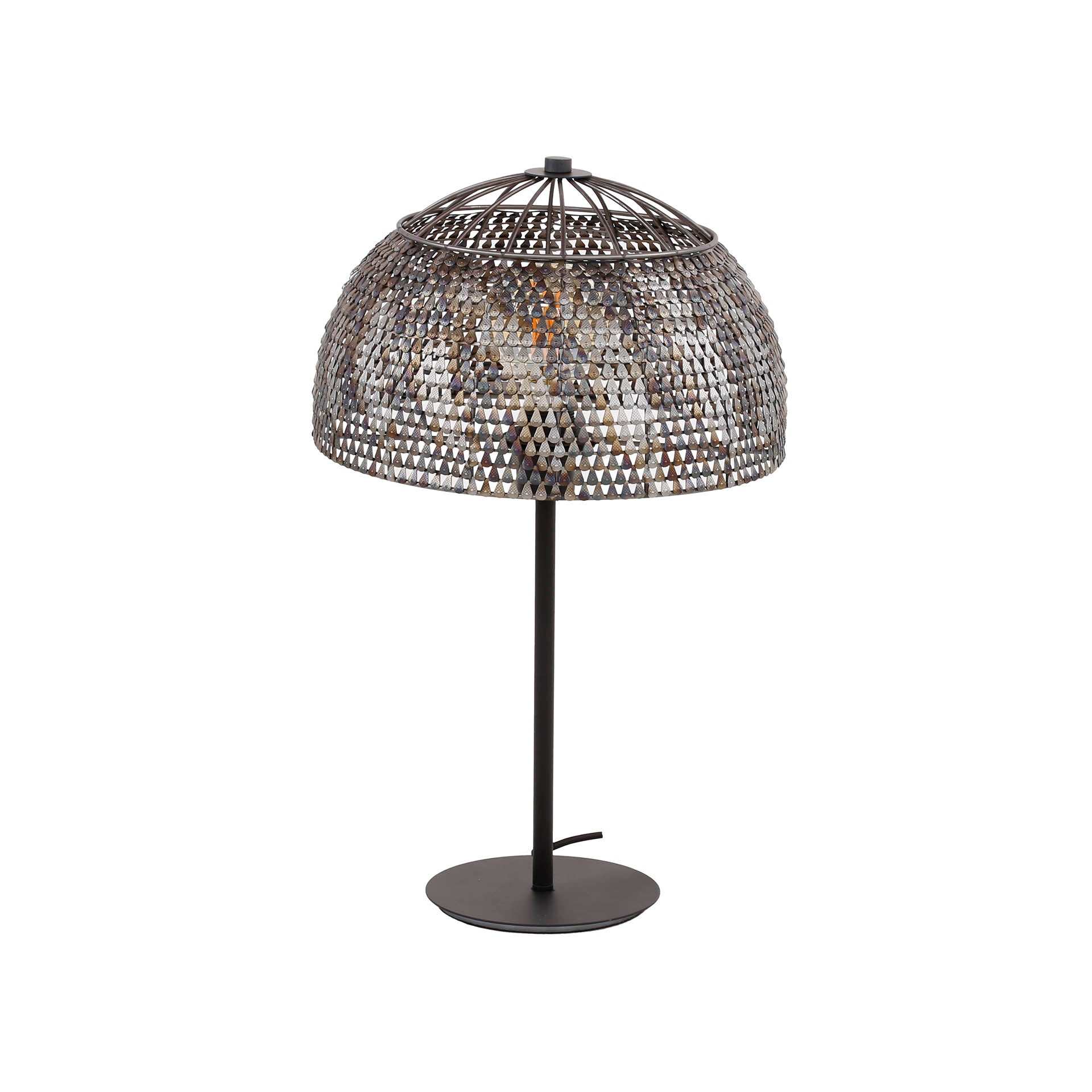 AlfieLamp – Timeless Industrial Table Lamp in Dark Brown