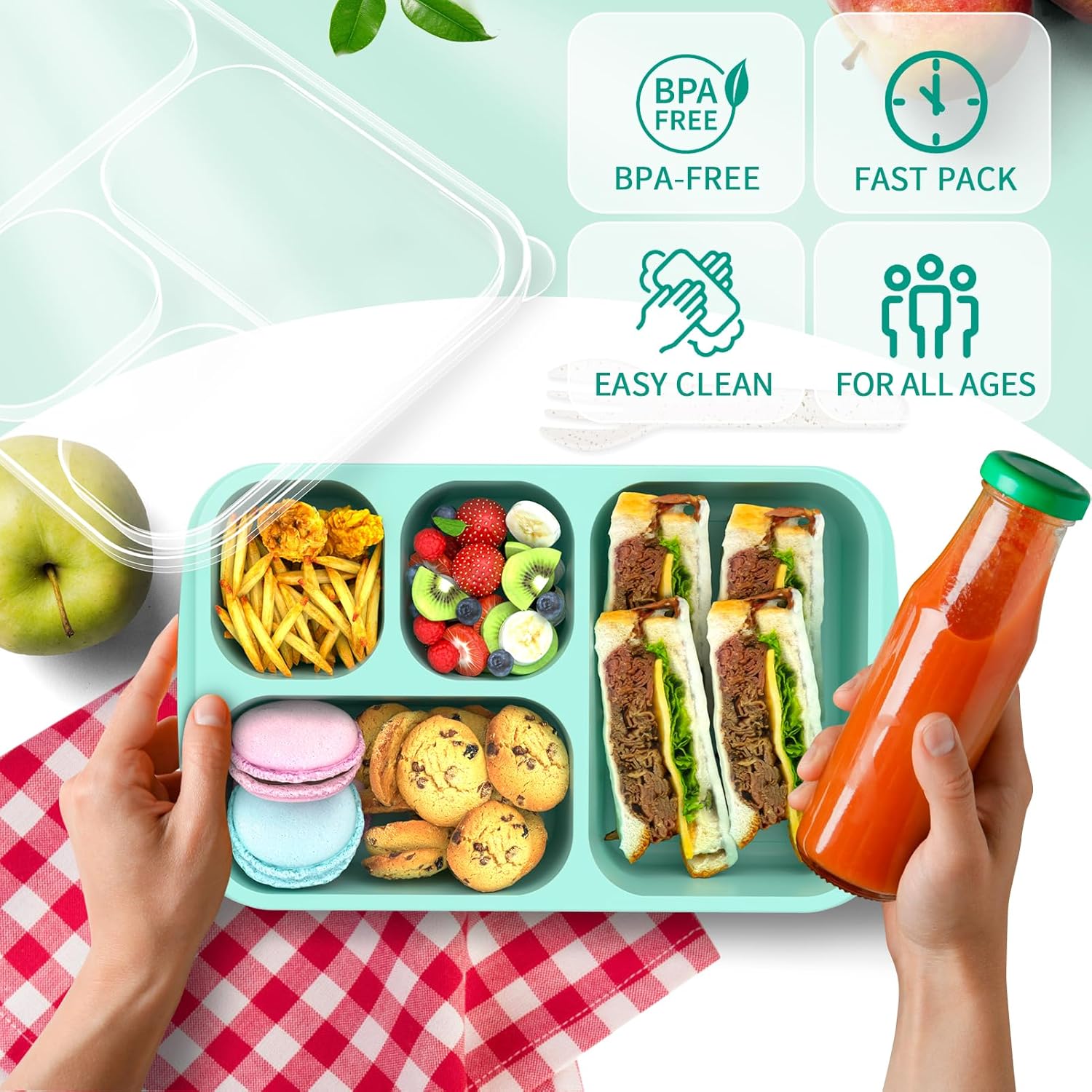 BentoBox - Stylish Meal Container Set 4-pieces