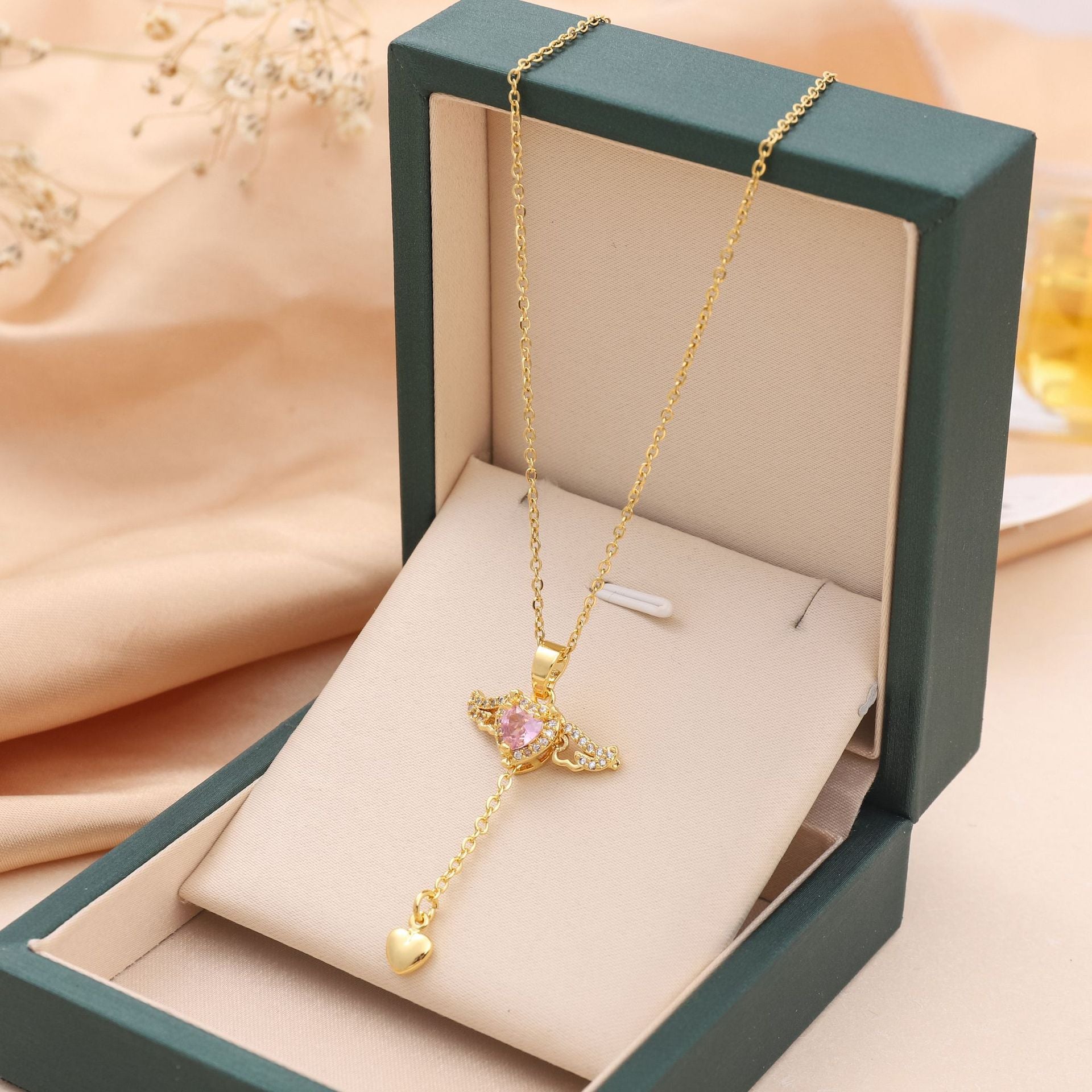 Livia Necklace - Elegant Angel Wing Pendant