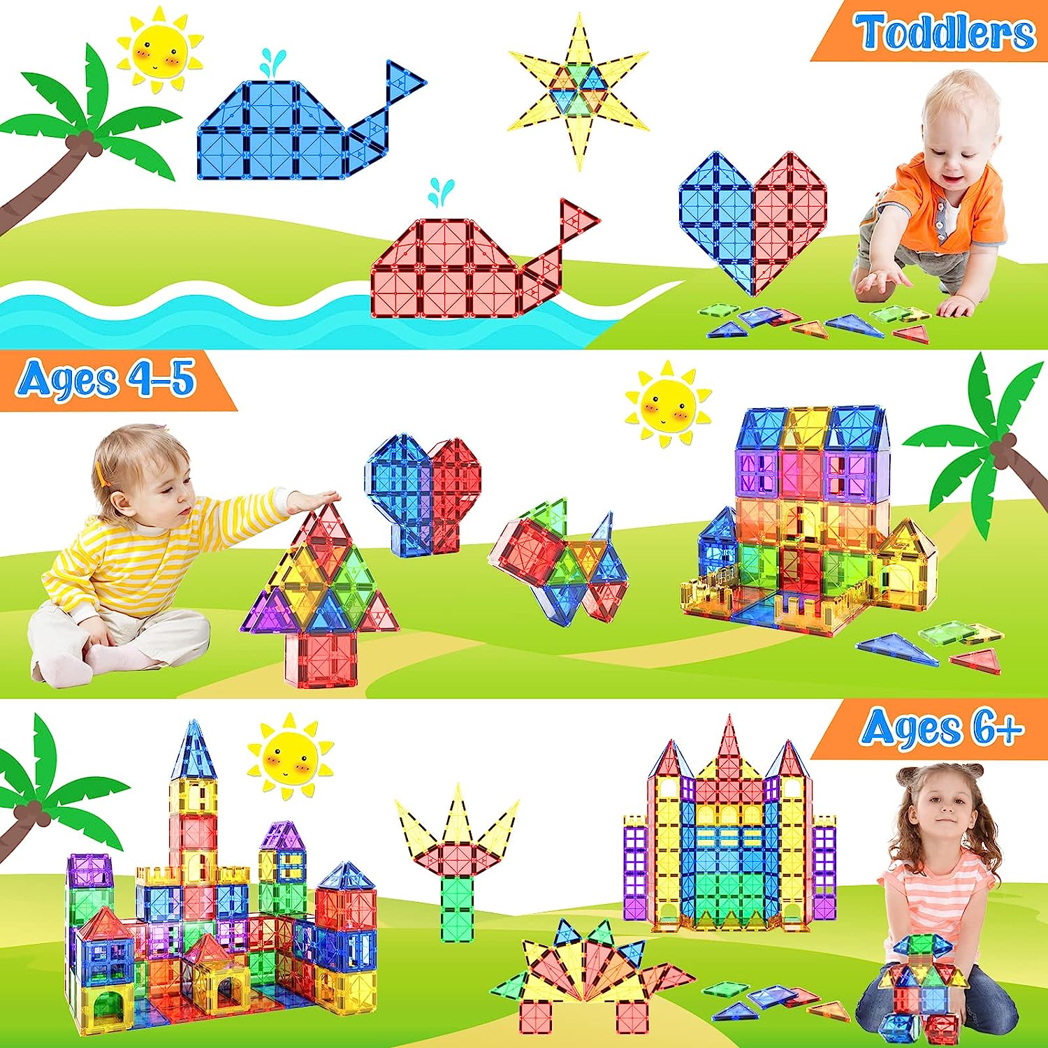 Montessori Magnetic Tiles - Discover Infinite Building Joy