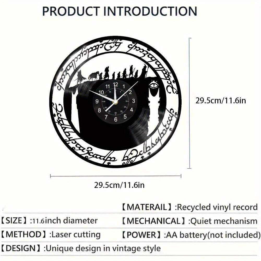 MythicWarrior Clock - Stylish Vinyl Wall Clock