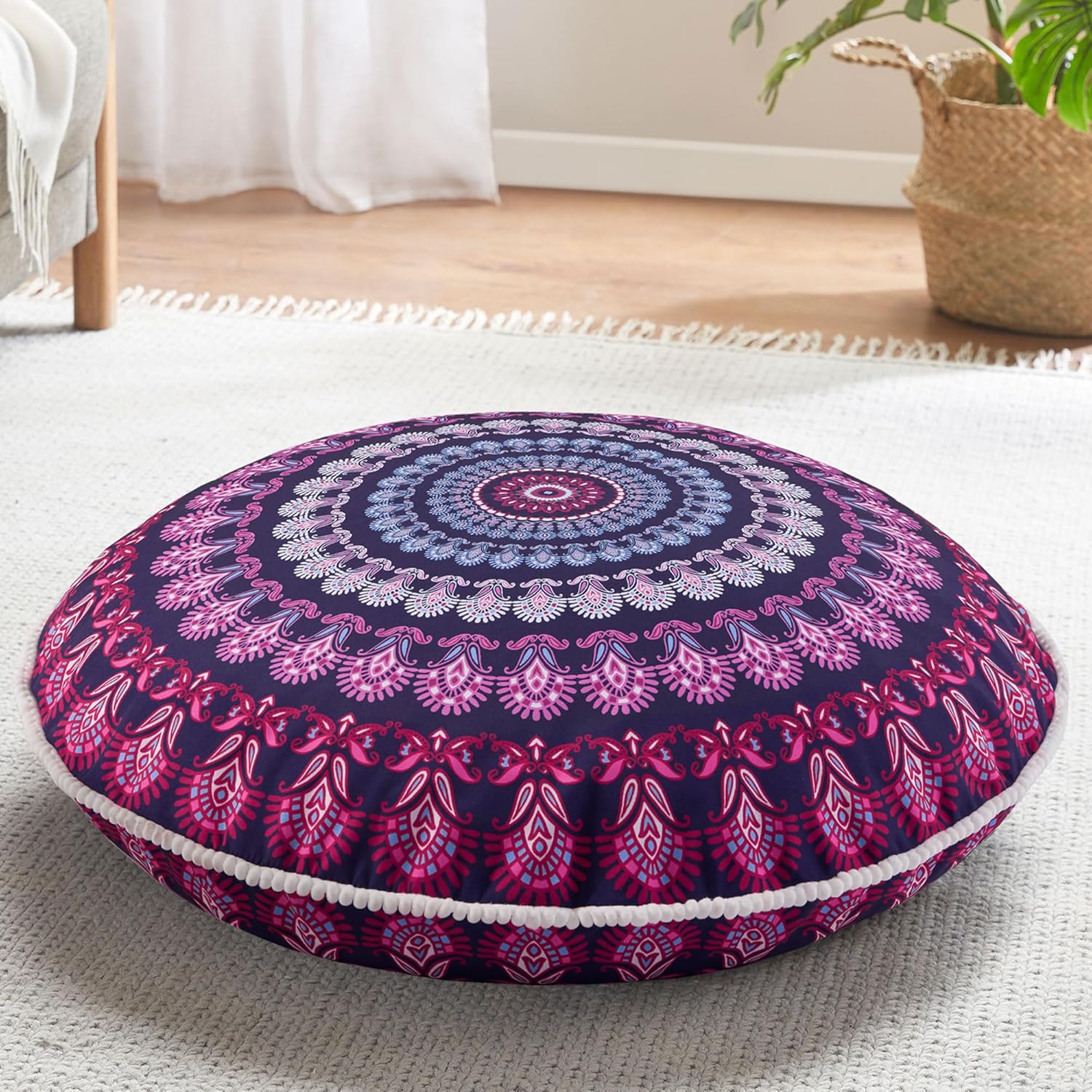 Mandala Cushion – Bohemian Meditation Cushion for the Floor