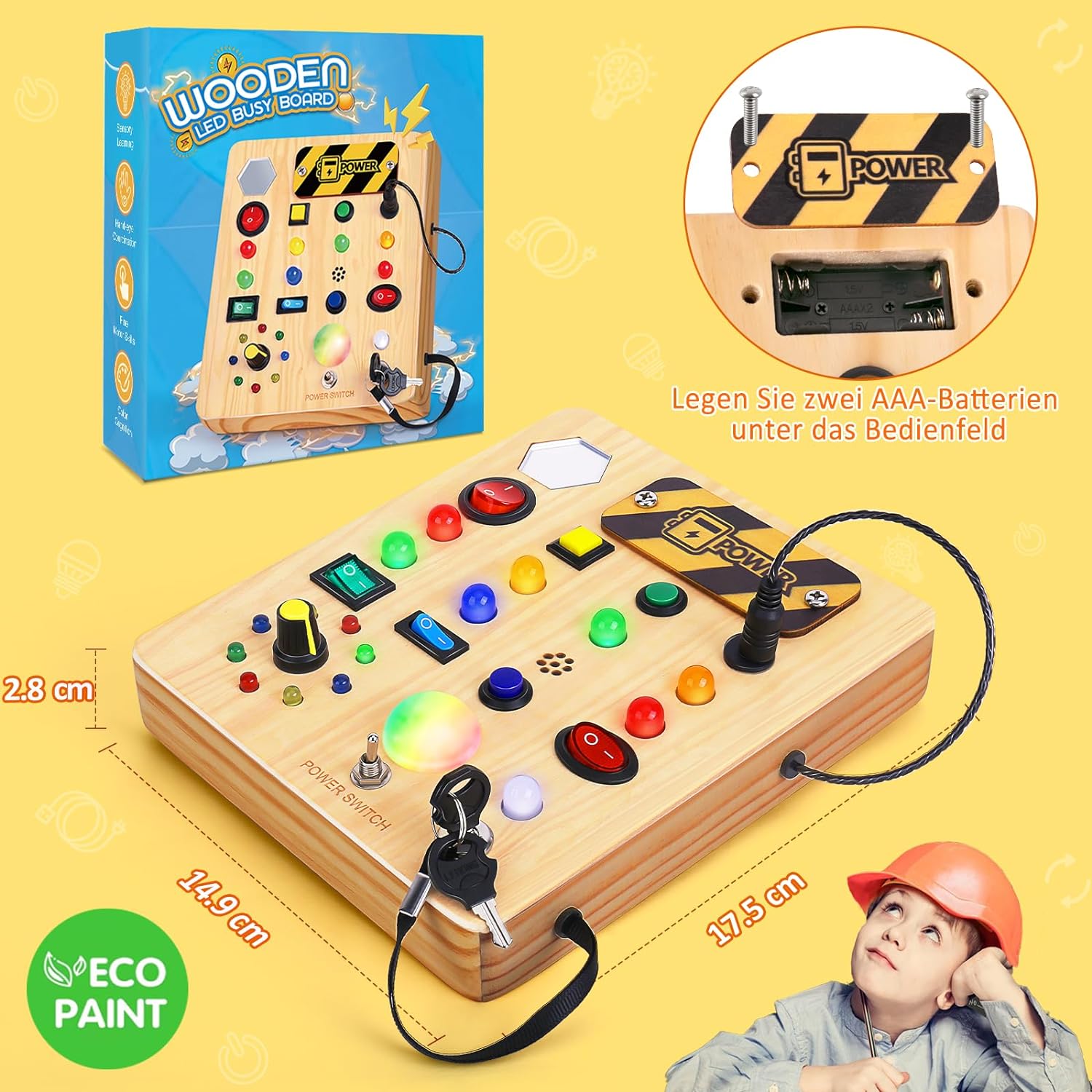 Montessori Craft Table with Music - For toddlers with music and lights