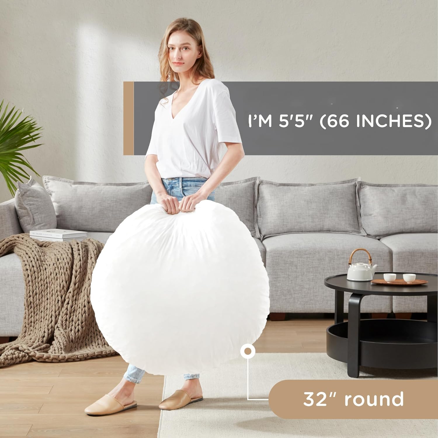 ZenCircle – Large Round Memory Foam Pillow