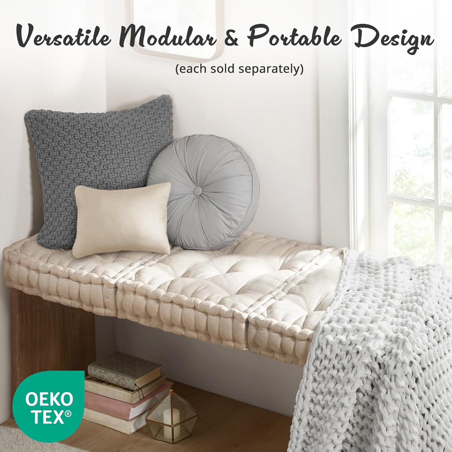 ZenComfort - Luxurious Chenille Meditation Cushion for the Floor