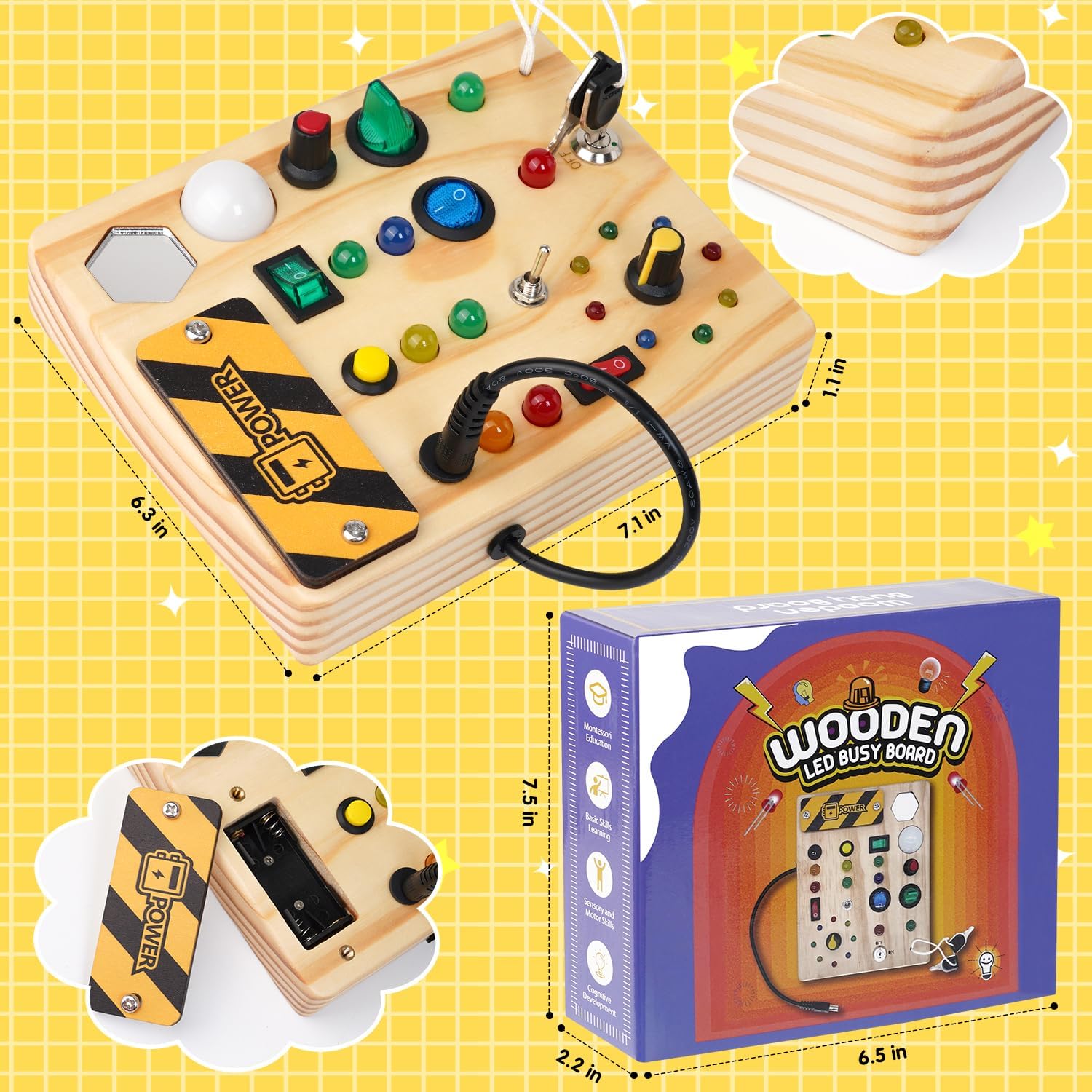 LumiBoard - Educational LED Bulletin Board for Toddlers Montessori