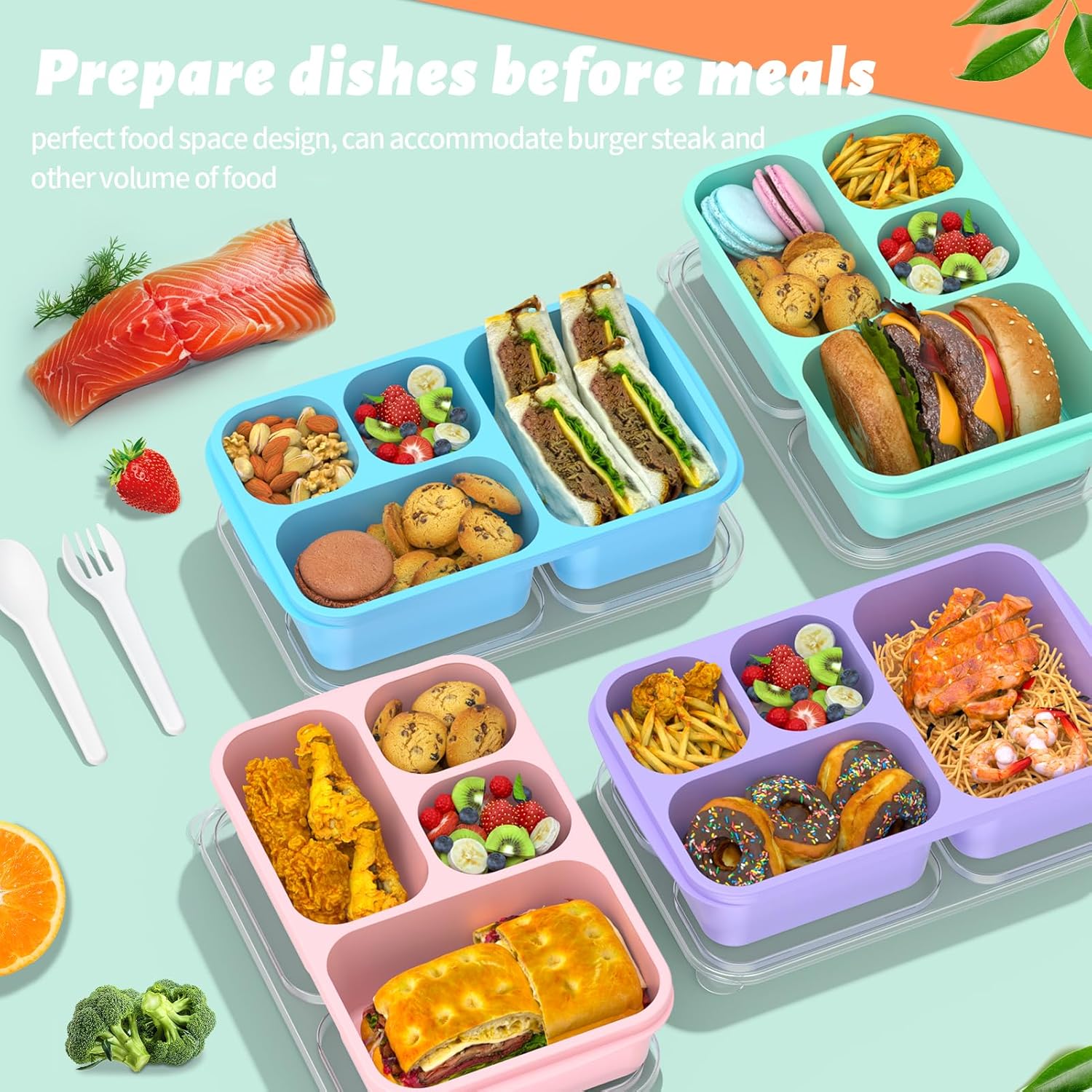 BentoBox - Stylish Meal Container Set 4-pieces