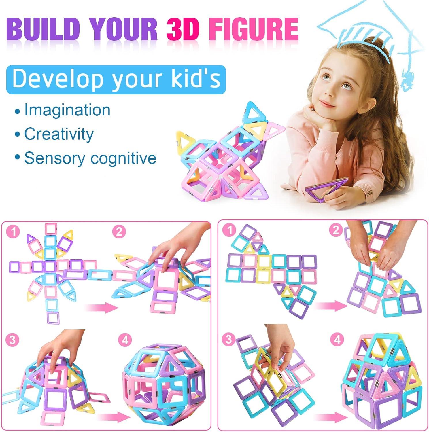 Magnetic Tiles Playset - Create Endless Building Adventures