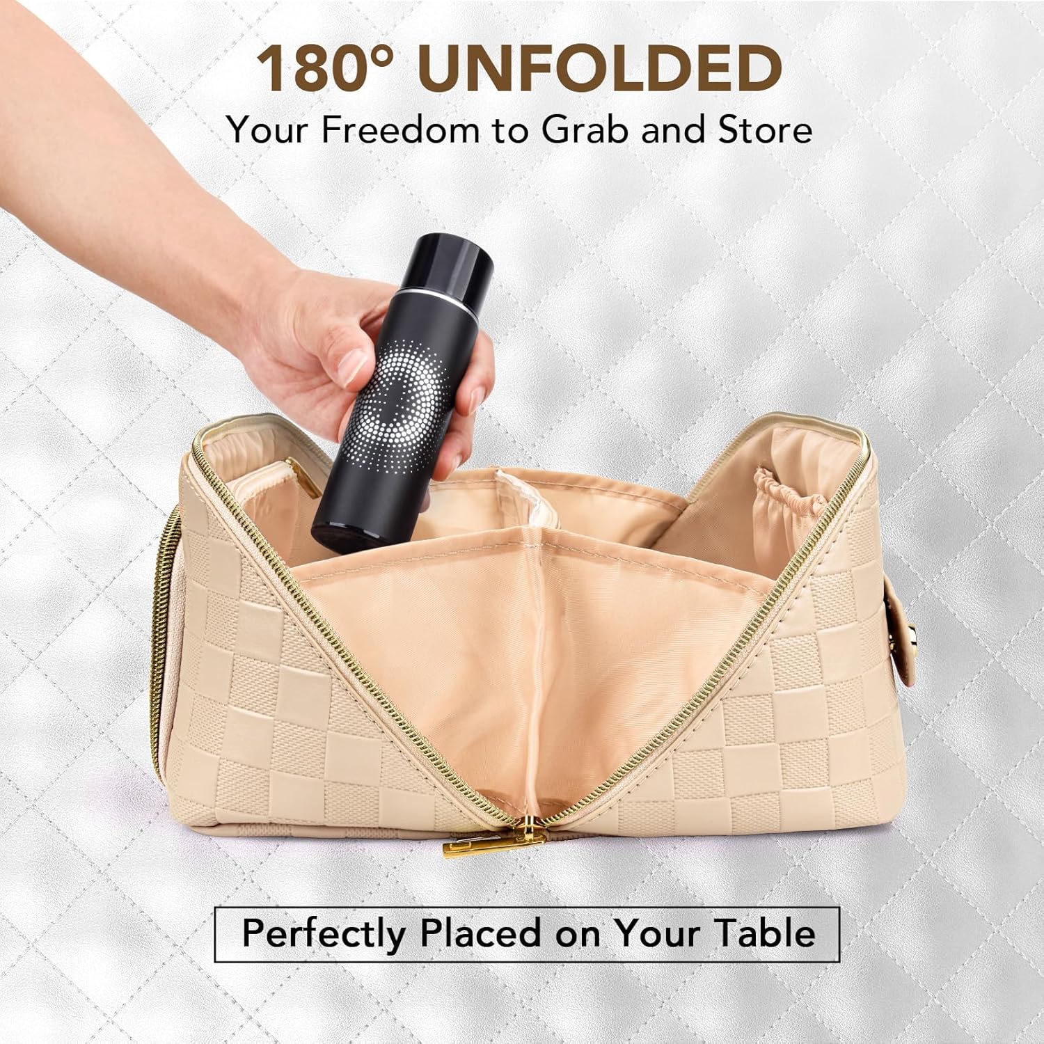 GlamBag - Waterproof makeup bag with large capacity